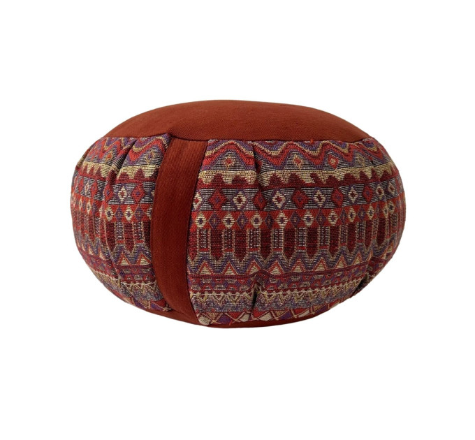 Morocco Terracotta Meditation Cushion with 100% natural buckwheat hulls