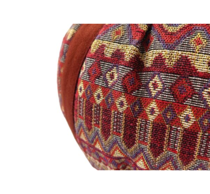 Morocco Terracotta Meditation Cushion with 100% natural buckwheat hulls