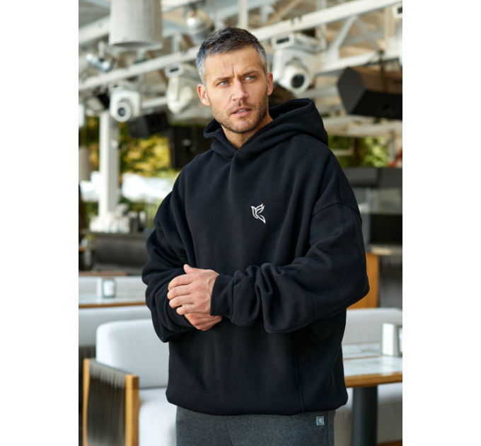 Warm Mans Black Hoodies