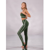 Спортивные леггинсы Stripes Green зеленые