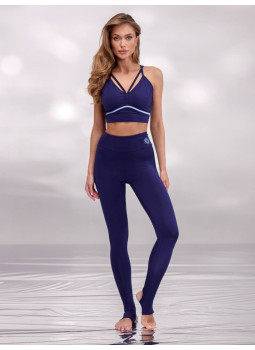 Stripes Blue Yoga Set