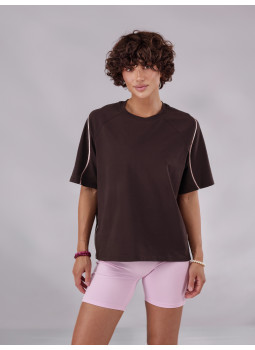 LINE T-Shirt Chocolate 