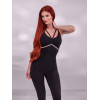 Жіночий комбінезон для йоги та спорту Vyra Black