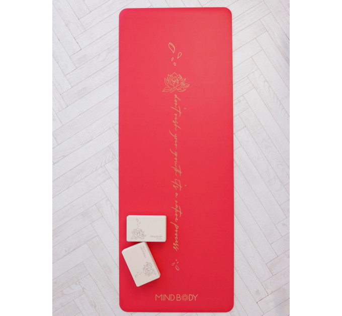 LOTUS Yoga Mat Red | Mind Body