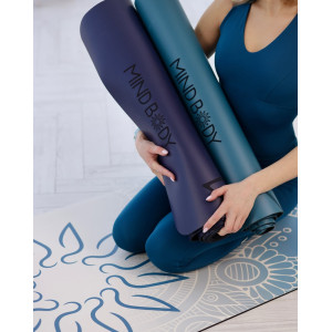 Килимок для йоги MIND BODY кольору океан беж Килимок для йоги MIND BODY кольору океан беж