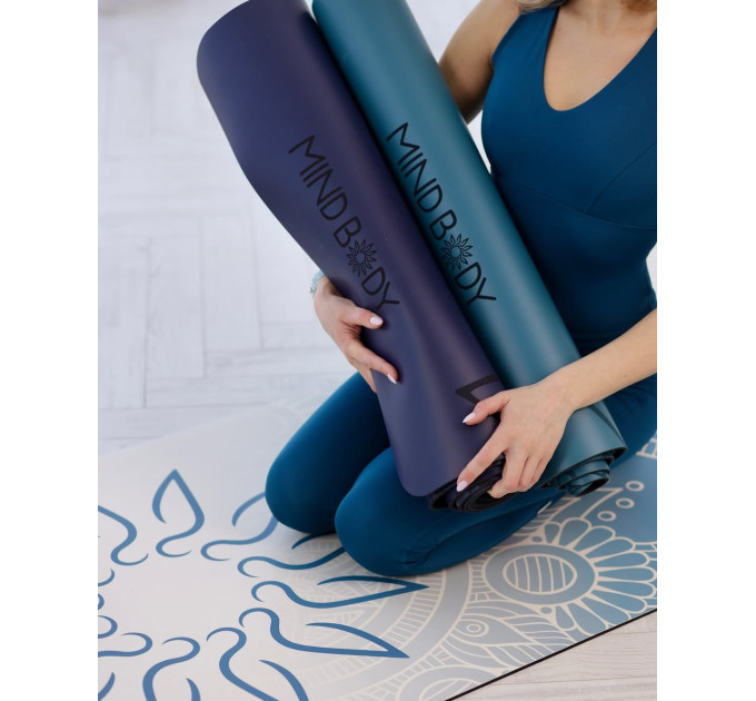 MIND BODY Yoga Mat Ocean  Beige | Mind Body