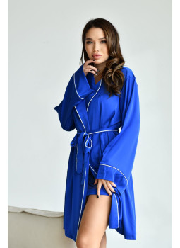 Armani Electric Blue Armani Silk Robe Armani Electric Blue Armani Silk Robe