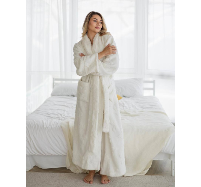 White Charm Terry Bathrobe