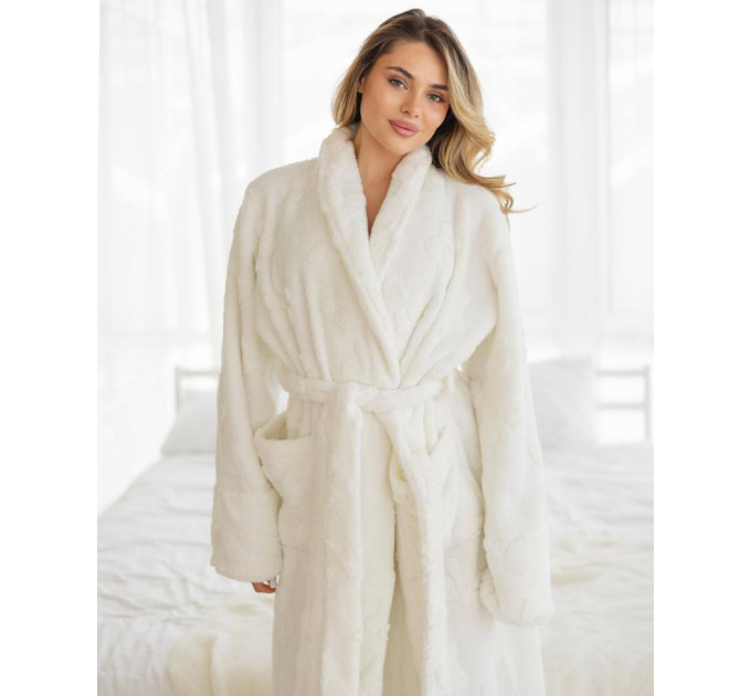 White Charm Terry Bathrobe