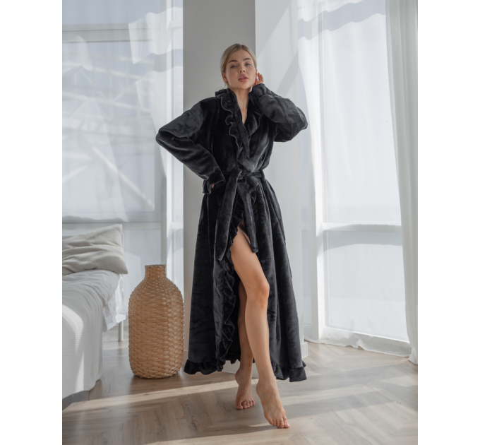 Халат Mari maxi Black