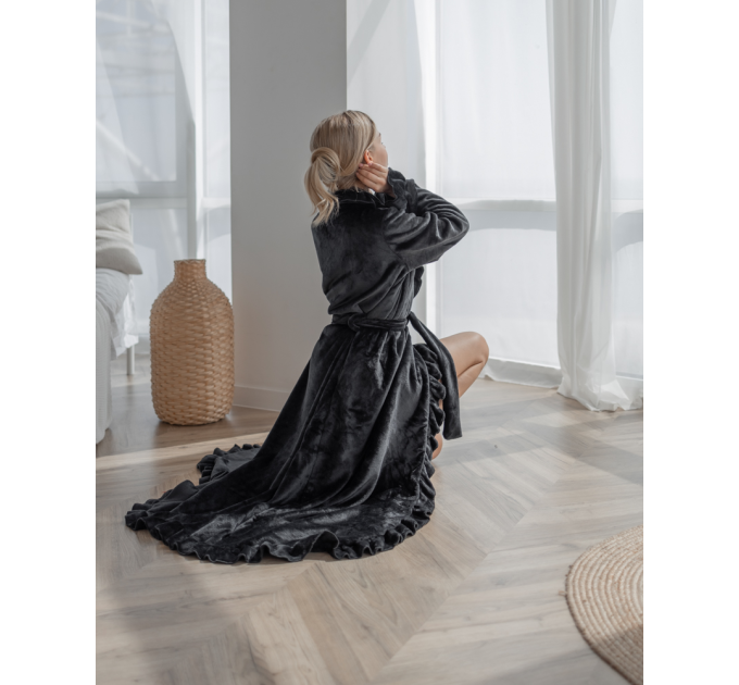 Халат Mari maxi Black