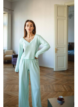 Nicoletta Three-Piece Pajama Set Mint Nicoletta Three-Piece Pajama Set Mint