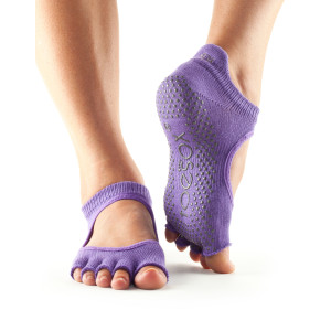 Шкарпетки для йоги ToeSox Grip Half Bellarina (Light Purple) Шкарпетки для йоги ToeSox Grip Half Bellarina (Light Purple)