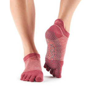 Шкарпетки для йоги Full Low Rise Pomegranate Toesox Шкарпетки для йоги Full Low Rise Pomegranate Toesox