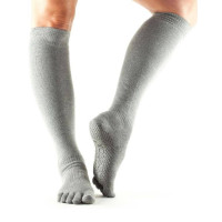 Гольфи ToeSox Grip Full Toe Scrunch (Heather Grey)