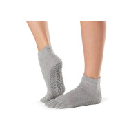 Шкарпетки для йоги Full Ankle Heather Grey Toesox Шкарпетки для йоги Full Ankle Heather Grey Toesox