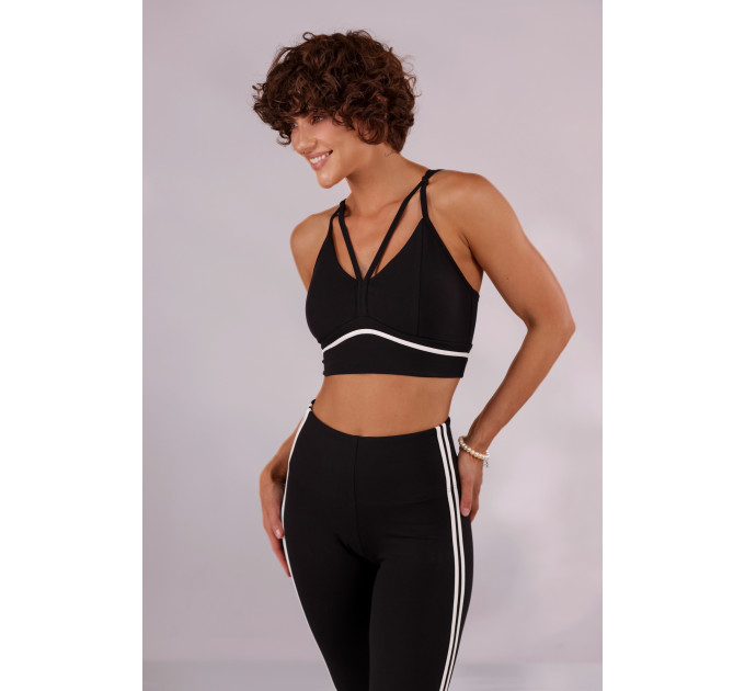 Спортивні лосини Stripes Black чорні
