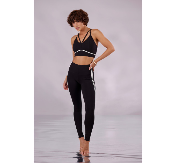 Спортивні лосини Stripes Black чорні