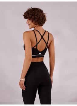 Vyra Black Sports Top