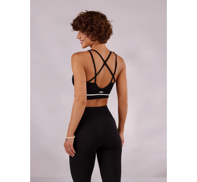 Спортивні лосини Stripes Black чорні