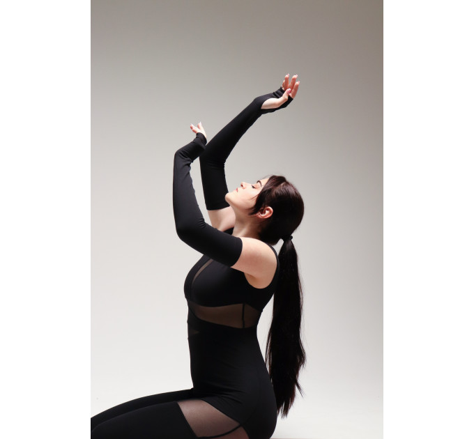 Комбинезон для йоги Yoga Go Wanguard Black черный