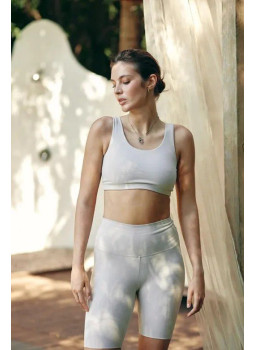 Women's Havana Grey Sports Bra Top 