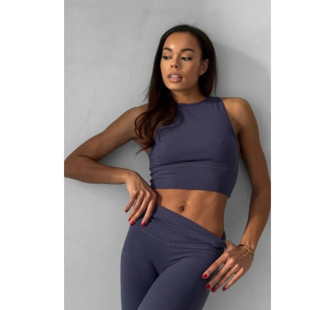 Топ LIEN темно-синего цвета | Zenwear