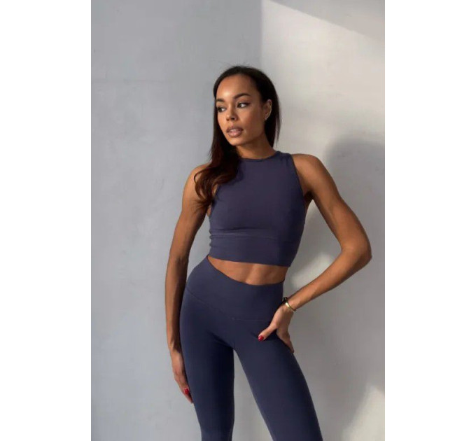 Топ LIEN темно-синего цвета | Zenwear