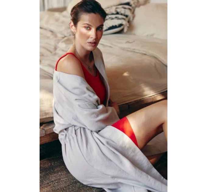 OKINAWA Gray Linen Kimono | Zenwear