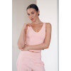 Kandi Top by Zenwear in Pink — Clean Design and Comfort
