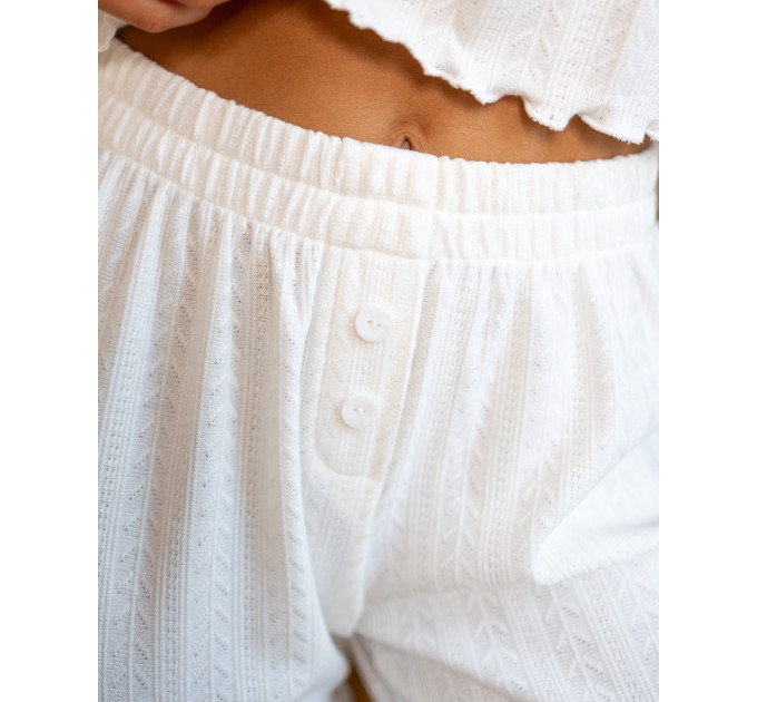 Mariel White pajama suit