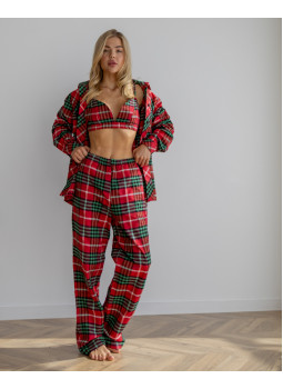 Pajama suit Vanessa Red-Green Pajama suit Vanessa Red-Green