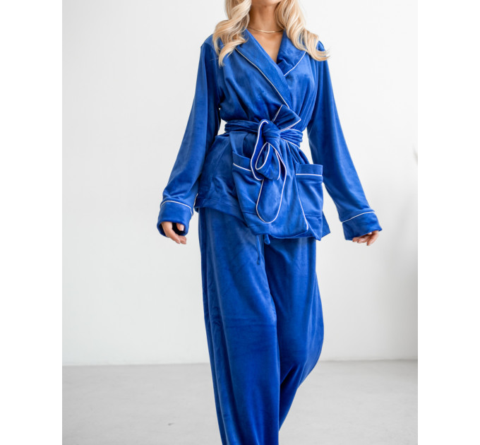 Eva Blue pajama suit
