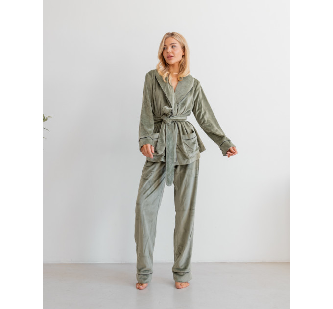 Eva Pistachio pajama suit