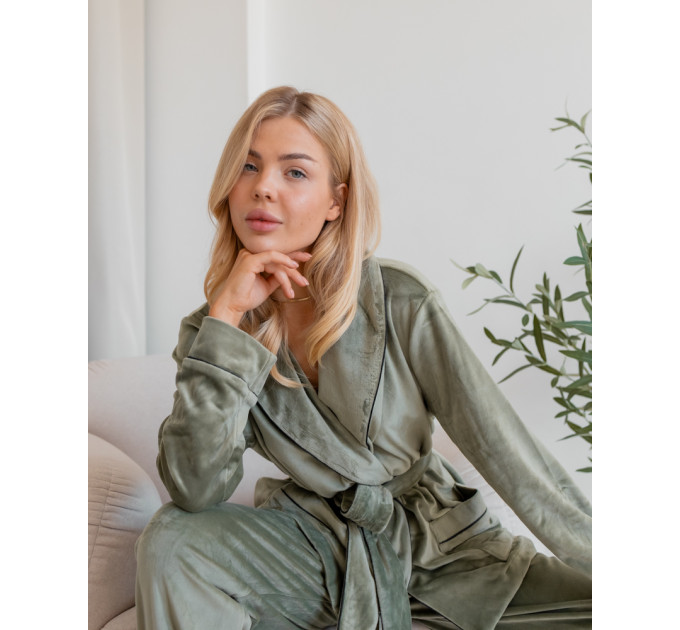 Eva Pistachio pajama suit