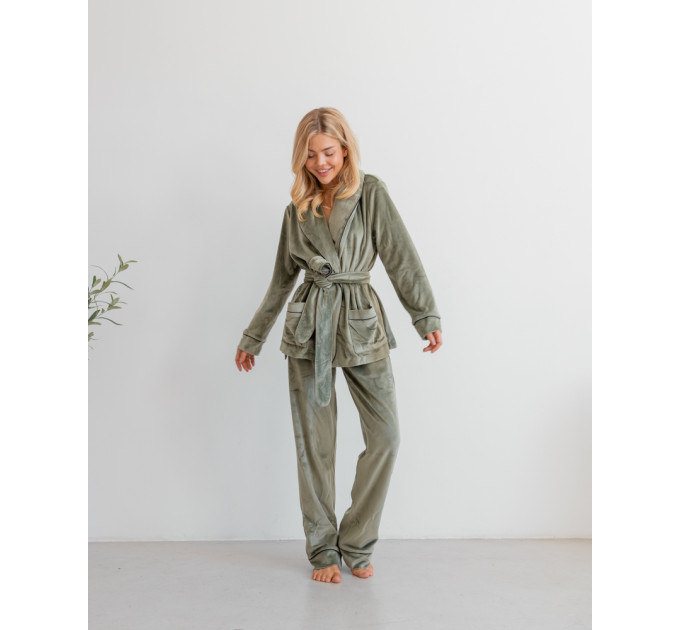 Eva Pistachio pajama suit