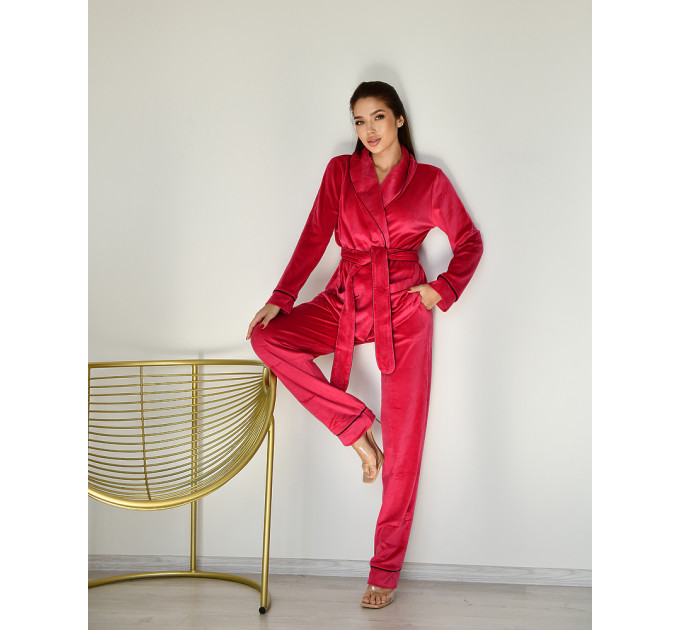 Eva Red pajama suit