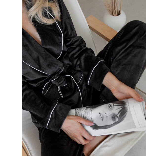 Eva Black pajama suit